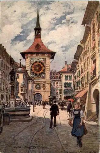 Bern - Zeitglockenturm - Künstlerkarte -218446