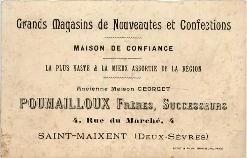 Saint Maixent - Grands Magasins de Confections -218100