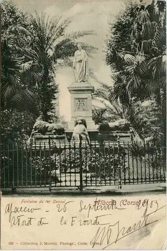 Ajaccio - fontaine du 1er Consul -217790