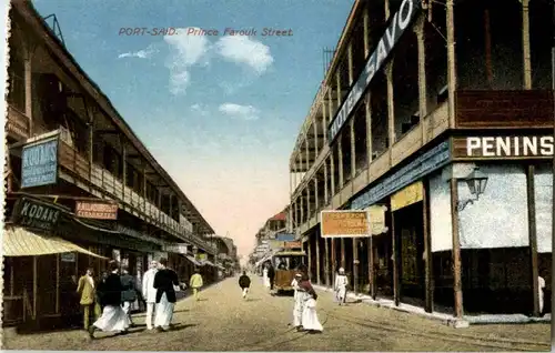 Port Said - Prince Farouk Street -25576