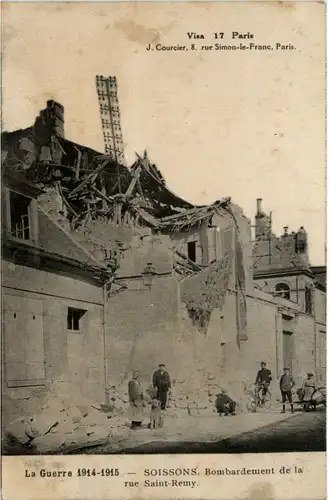 Soissons - Bombardement -218022