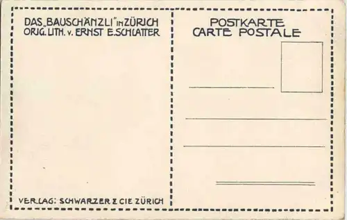Zürich - Bauschänzli sign. E. Schlatter -189958