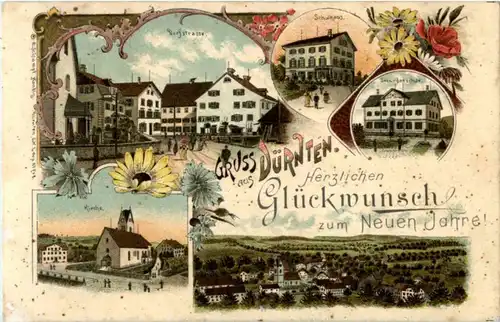 Gruss aus Dürnten - Litho -190052