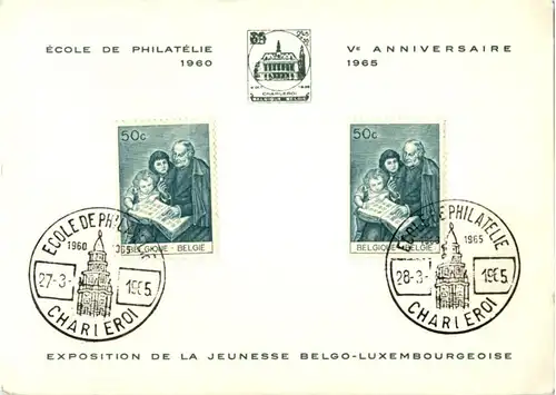 Charleroi - Ecole de Philatelie 1965 -190996