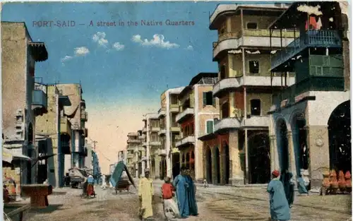 Port Said - street in the native Quarter -219356
