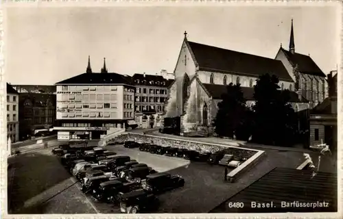 Basel - Barfüsserplatz - Autos -191498
