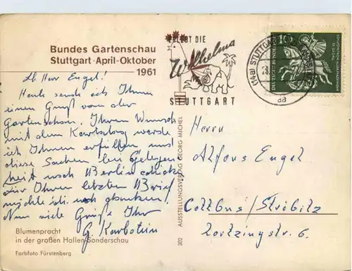 Stuttgart - Bundes Gartenschau 1961 -219456