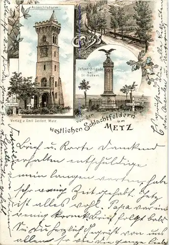 Gruss aus Metz - Litho -27334