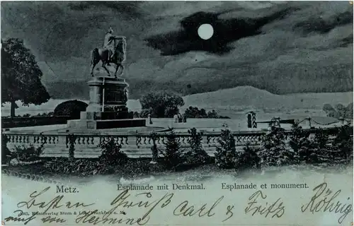 Metz - Esplanade mit Denkmal -27316