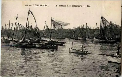 Concarneau - La flottille des sardiniers -27592