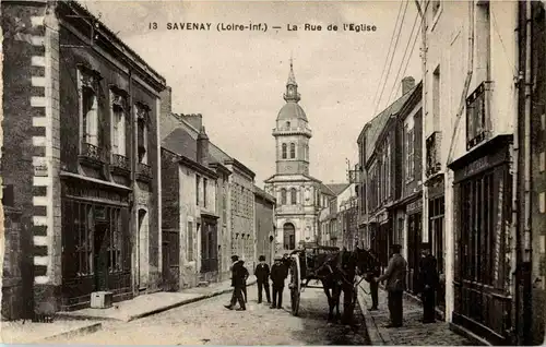 Savenay - La Rue de l Eglise -27758