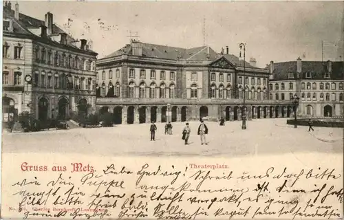 Gruss aus Metz - Theaterplatz -27314