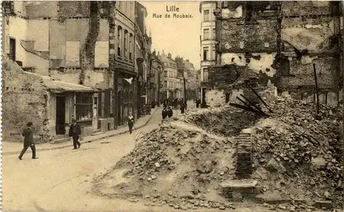 Lille - rue de Roubaix - Feldpost -27854
