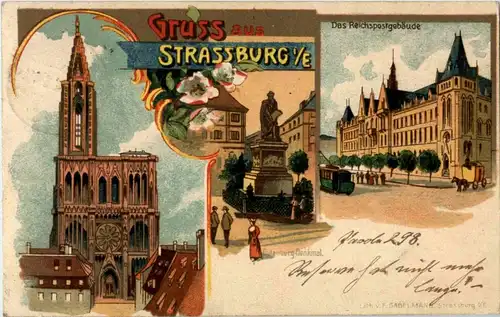 Gruss aus Strassburg - Lithos -27880