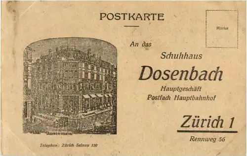 Zürich - Schuhhaus Dosenbach -192630