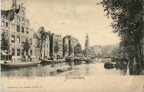 Amsterdam - singel en Munt Gebouw -28570