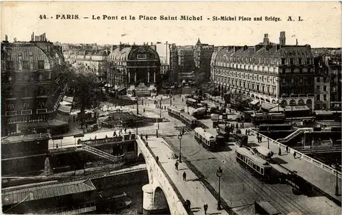 Paris - Le Pont saint Michel -27188