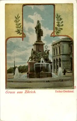 Zürich - Escher Denkmal -192942