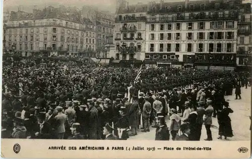Paris - Arrivee des americains 1917 -27186