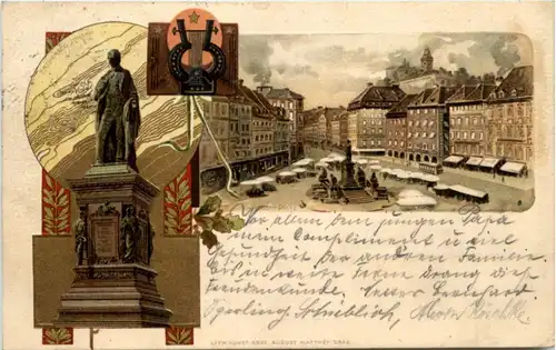 Graz - Litho - Prägekarte -26226