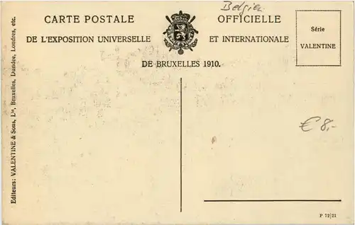 Bruxelles - Exposition de Bruxelles 1910 -28364