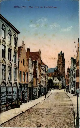 Bruges - Rue vers la Cathedrale -28446