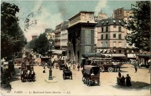 Paris - Le Boulevard Saint Martin -27214