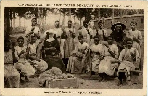 Angola - Filant la toile pour la Mission -30132