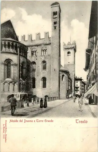 Trento - Abside del Duomo e Torre Grande -29276
