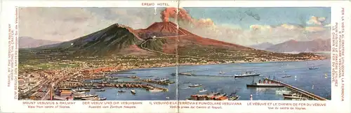 Il versuvio e La Ferrovia E Funicolare - Klappkarte -29064