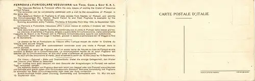 Il versuvio e La Ferrovia E Funicolare - Klappkarte -29064