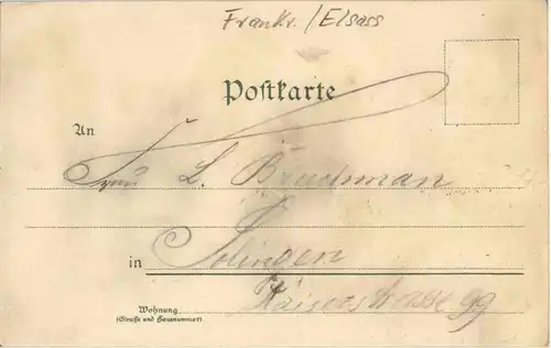 Gruss aus Strassburg - Litho -27858