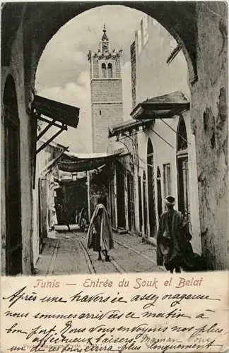 Tunis - Entree du Souk el Belat -30426