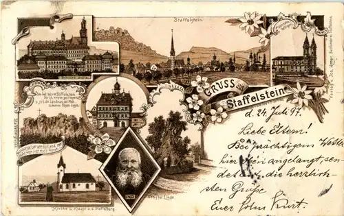 Gruss aus Staffelstein - Litho -30946