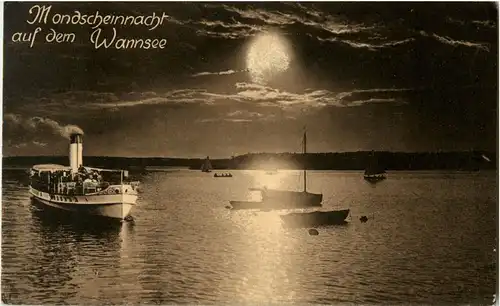 Mondscheinnacht auf dem Wannsee -36272