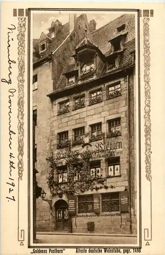 Nürnberg - Goldenes posthorn -30940