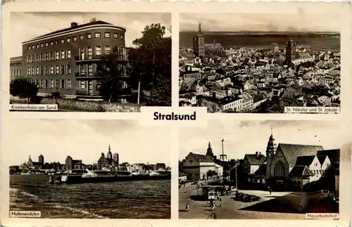 Stralsund -diverse Ansichten von Sehenswürdigkeiten -300098