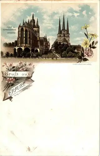 Gruss aus Erfurt - Litho -31100