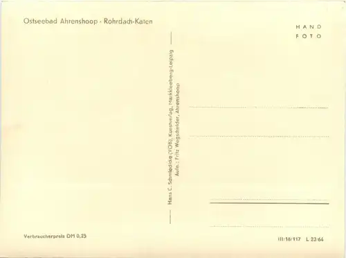 Ostseebad Ahrenshoop - Rohrdach-Katen -300226