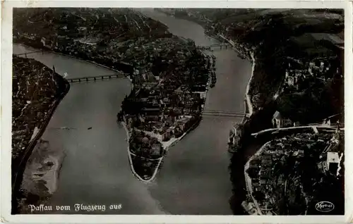 Passau vom Flugzeug -31152