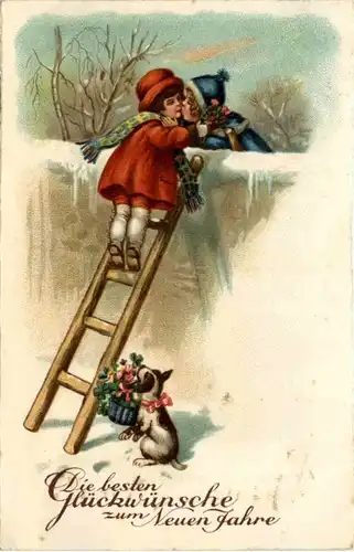 Kinder auf Leiter -103580