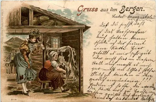 Guss aus den Bergen - Litho -103692