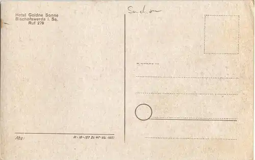 Bischofswerda - Hotel Goldene Sonne -36610