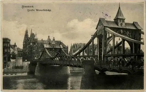 Bremen - Grosse Weserbrücke -36382