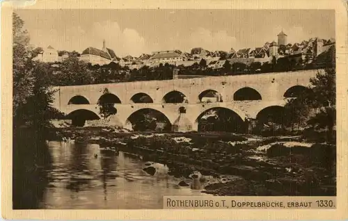 Rothenburg o. T. - Doppelbrücke -30876