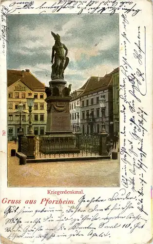 Gruss aus Pforzheim - Kriegerdenkmal -32636