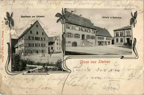 Gruss aus Steinen - Gasthaus zum Löwen -33306