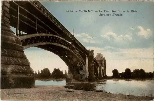 Worms - Le Pont Route sur le Rhin -32232
