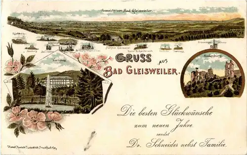 Gruss aus Bad Gleisweiler - Litho -32668