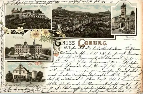 Gruss aus Coburg - Litho -31156